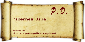 Pipernea Dina névjegykártya